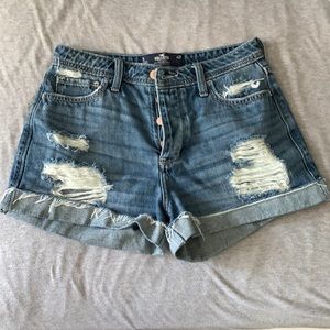Hollister High-Rise Denim Mom Short